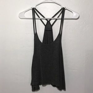 Brandy Melville dark grey loose tank top